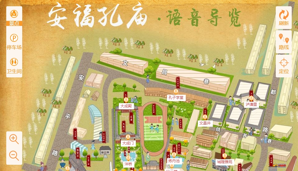 城阳手绘地图：智慧景区智能化服务的延伸